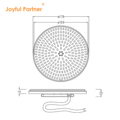 LED Panel Swimming Light Source AC12V Ultra thin 18W 25W 35W Easy Replacement Bom dissipação de calor