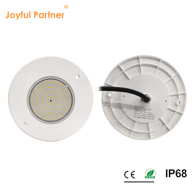Reflector de luz de piscina com resina 160mm DC12V 10W totalmente plástico SMD2835 108pcs RGBW Cor Voltagem constante