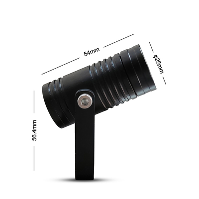 Lâmpada de lavagem de parede de paisagem exterior 1W IP65 DC24V luzes de jardim com design elegante