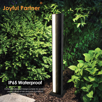 Luminária de balizador LED para exterior, quadrada, alumínio com revestimento em pó, LED CREE, AC100-265V, L110 * W110 * H900mm, classificação IP65 para uso em gramados