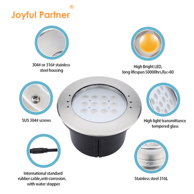 20W IP68 piscina luz subaquática 316 LED de aço inoxidável luzes de fundo