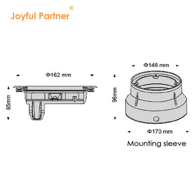 Luz subaquática LED 24V 6W 12W aço inoxidável 316 com branco frio com manga de montagem de plástico para piscina