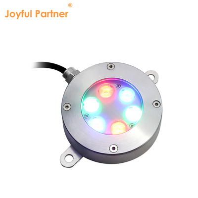 Nova Chegada RGB 3 em 1 cor alta potência 18W 316 Aço Inoxidável Led Luz Subaquática Plana Com Suporte em U