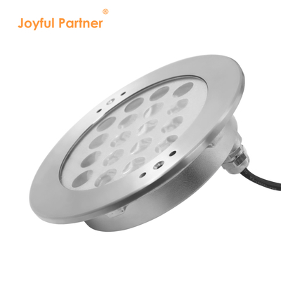 Luz subaquática recessada DC24V 18W RGB 316 aço inoxidável IP68 com controle remoto e transformador
