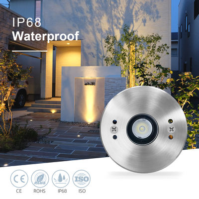 Luz Subaquática Enterrada IP68 3WRGB3em1 LED Aço inoxidável 316L DC24V Decoração para Piscina