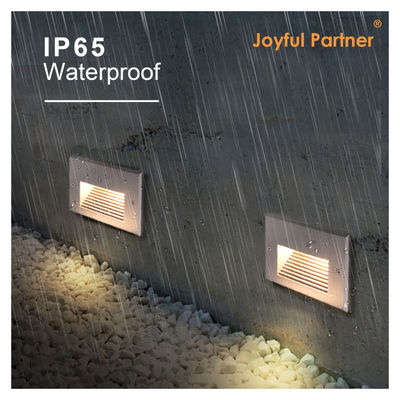 Novo retângulo 3W SMD2835 LED Step Lights 170 * 106mm AC100-240V Branco Cor 3000K