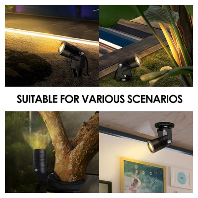 Lâmpadas de jardim LED Joyful Partner Outdoor 6W COB DC12V / DC24V 3000K Branco Quente Para Caminhada Caminho de jardim