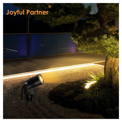 Lâmpadas de jardim LED Joyful Partner Outdoor 6W COB DC12V / DC24V 3000K Branco Quente Para Caminhada Caminho de jardim