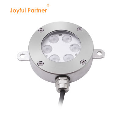 Luz de Fonte LED Controlável por DMX512 DC24V 12W 3000K Aço Inoxidável IP68 para Paisagem Subaquática