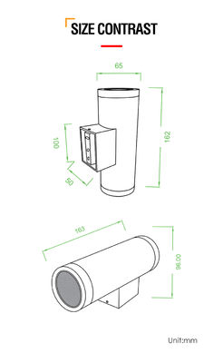 Luminária de parede Cree COB 10W Estilo Moderno Iluminação Carcaça de alumínio Luminárias de parede LED externas