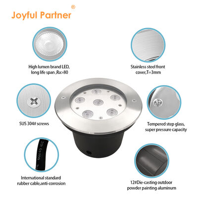 24V DC LED Deck Post Light Waterproof Recessed 6W LED Outdoor Inground Light