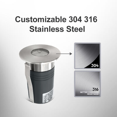 3W 3000K LED Iluminação interna de paisagem Iluminação de terra