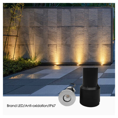 Luz Subterrânea de Jardim Embutida Impermeável Aço Inoxidável LED Exterior 12V 24V 3W