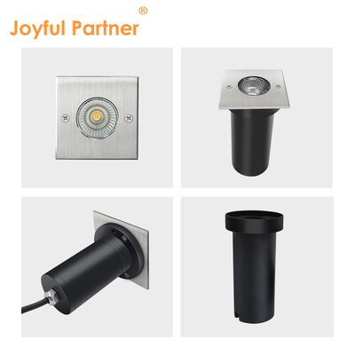 Joyful Partner Deck Step Garden Lights Baixa Tensão 12 24V 6W CREE COB Quadrado Branco Quente
