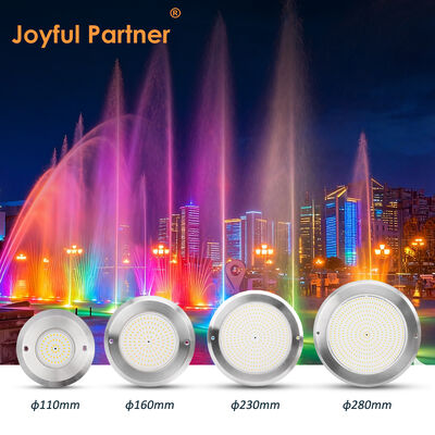 Luz de Piscina Submersível PAR56 6W SMD2835 Ultra Fina SS316L+ABS Impermeável DC12V