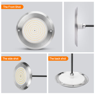 Luz de Piscina Submersível PAR56 6W SMD2835 Ultra Fina SS316L+ABS Impermeável DC12V