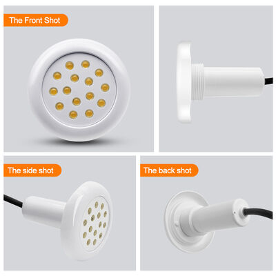 Lâmpada para Piscina Lago RGB IP68 Impermeável Totalmente Colada 12V 25W Tecnologia Anti-Infiltração Material PC