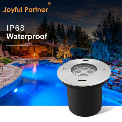 Luz subaquática LED embutida DIA110MM 4W 8W DC24V Tampa frontal em aço inoxidável 316 com caixa preta de plástico