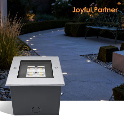 Quadrado Inground Deck Uplight 125 * 125MM ADC12 Casas de alumínio de fundição por injeção LED SMD alta com profundeza de design anti-reflexão