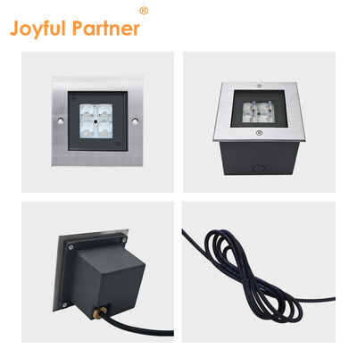 Lâmpadas LED quadradas 24V 8W 3000K 316 de aço inoxidável com manga ABS