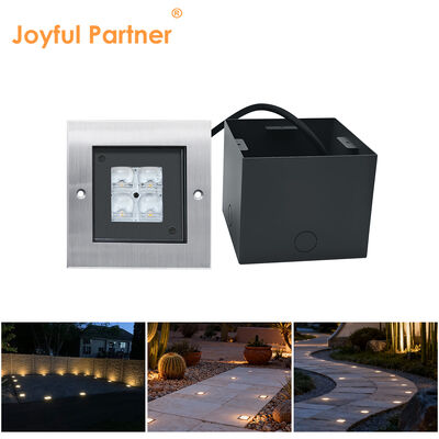 Lâmpadas LED quadradas 24V 8W 3000K 316 de aço inoxidável com manga ABS