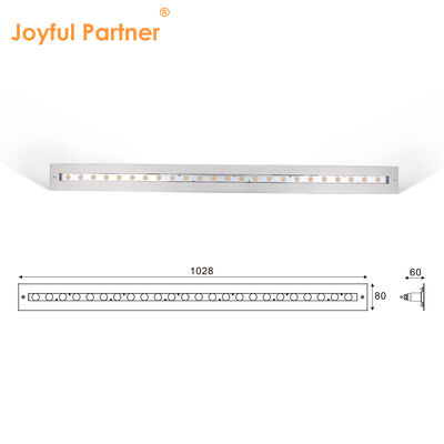 Luz linear subaquática embutida Tipo retangular Forma 1028MM DC24V 24W 48W Com embalagem personalizada