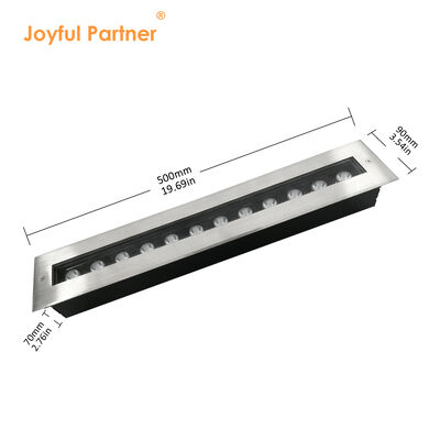 Lâmpada LED Subterrânea comprimento 1000MM IK08 RA85 24W 48W CCT 3000K para projeto de iluminação de edifícios