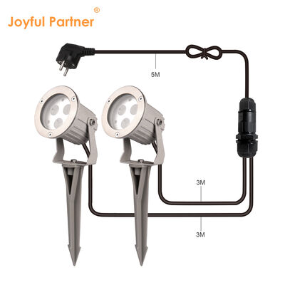 Luzes de Jardim LED à Prova de Água com Espeto de Plástico Lâmpada LED GU10 MR16 para Jardim Quintal