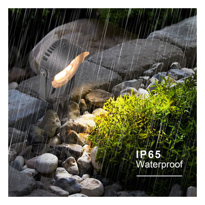 Luz de ponto de jardim LED 12W 24W 36W Construído em DMX512 Driver DC24V RGB3in1 Corpo de lâmpada de alumínio preto Casas de alumínio para iluminação de árvores