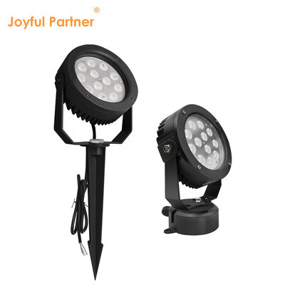 Luz de ponto de jardim LED 36W Motor DMX512 DC24V RGB3in1 Preto exterior de revestimento em pó de caixa de diâmetro 160MM