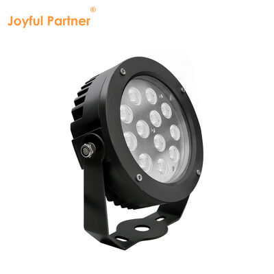 Luz de ponto de jardim LED 36W Motor DMX512 DC24V RGB3in1 Preto exterior de revestimento em pó de caixa de diâmetro 160MM