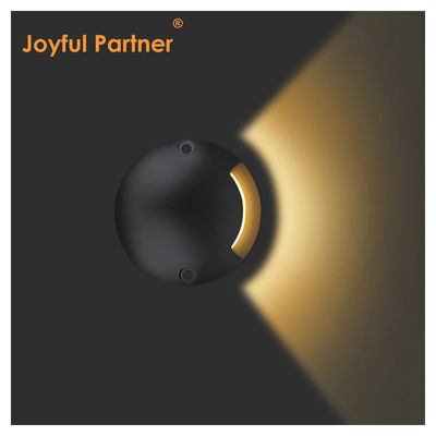 Lâmpada Embutida de Degrau Enterrada Vista Lateral 12 24Volts Emissão Lateral DIA 70MM Para Passarela