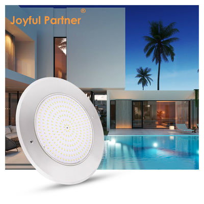 18W 316SS Submarino LED montado na parede Luz de piscina 230MM DC12V 252pcs SMD2835 Branco quente Voltagem constante