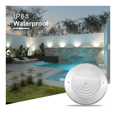 Lâmpada de piscina LED impermeável PAR56 316 SS ABS Ultra Thin 7.5mm Resina Recheada de Parede Montada 230MM 18W 25W DC AC12V