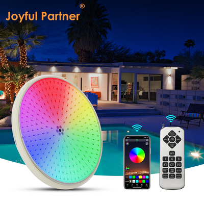 Luzes planas para lagoa com mudança de cor RGB/RGBW à prova d'água IP68, com luz de piscina subaquática preenchida com resina