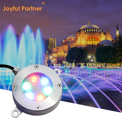 Nova Chegada RGB 3 em 1 cor alta potência 18W 316 Aço Inoxidável Led Luz Subaquática Plana Com Suporte em U