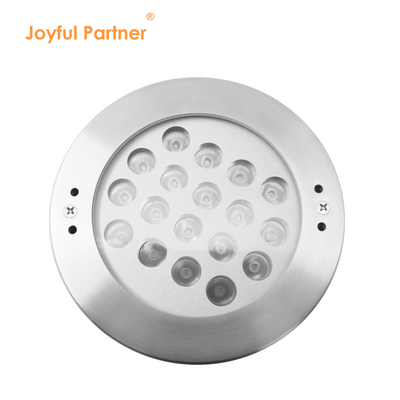 Iluminação de lâmpada de piscina subaquática IP68 12V de aço inoxidável 18W 36W LED de cor única Certificação CE ROHS