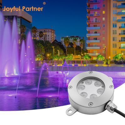 JOYFUL PARTNER IP68 impermeável 6W/12W/18W DC12V RGB DMX LED subaquático Fonte Música Dança Água