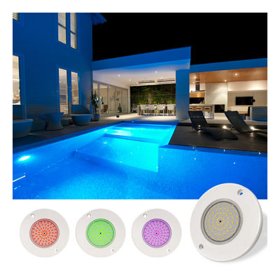 Lâmpadas de piscina LED subaquáticas IP68 Impermeável RGB Controle remoto ABS Material Tipo ultra fino