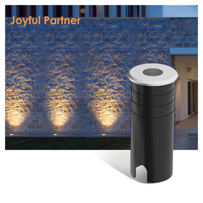 LED Uplight 316 Cobertura de aço inoxidável Corpo de lâmpada de alumínio Vidro temperado IP67 1W Branco quente 3000K