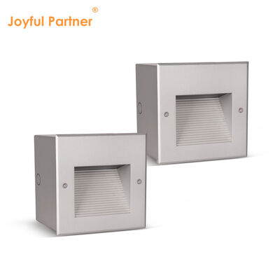 Luminária de parede LED embutida 160*160MM Osram SMD2835 Acabamento em pintura eletrostática AC100-240V para escada